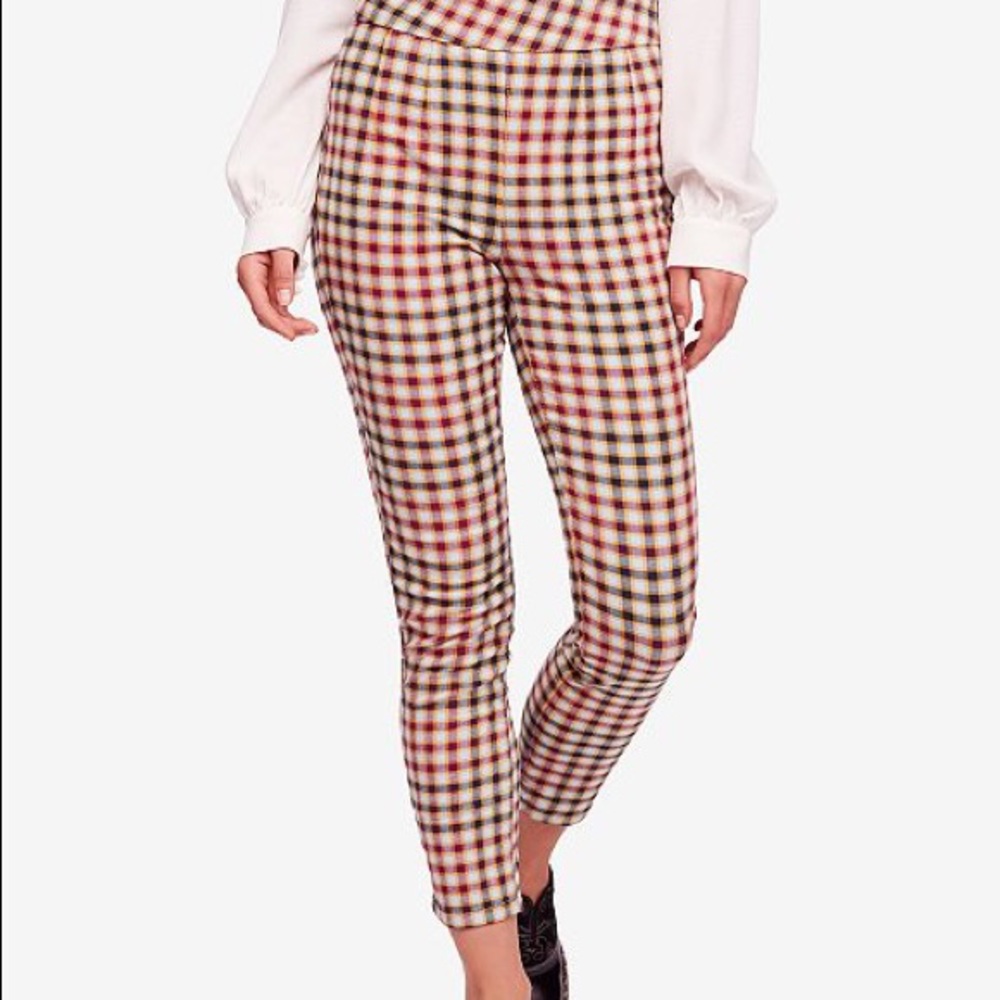 Ella kick skinny plaid pants